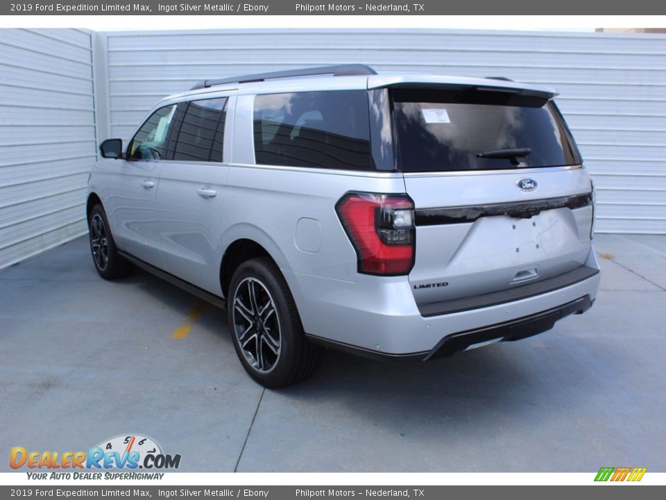 2019 Ford Expedition Limited Max Ingot Silver Metallic / Ebony Photo #7