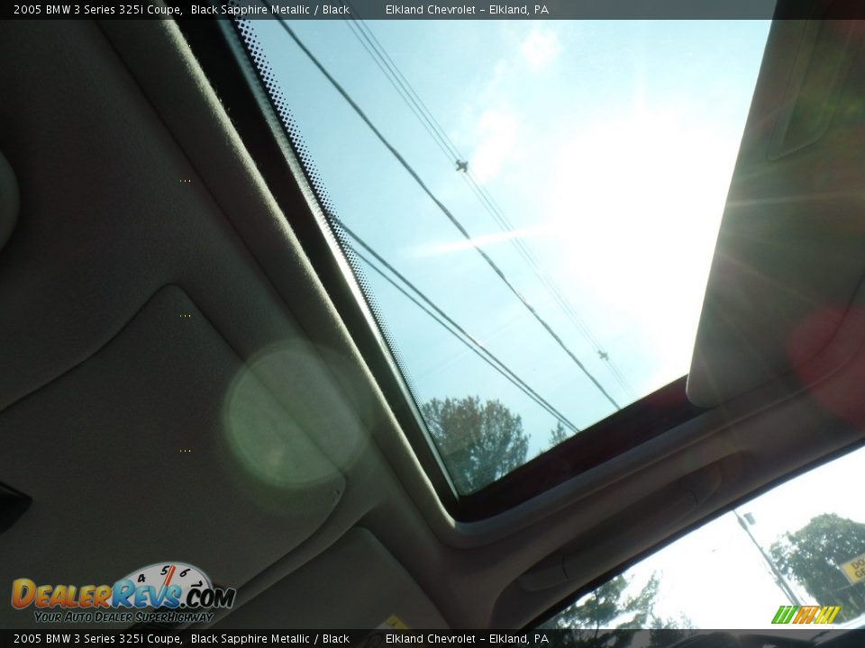 2005 BMW 3 Series 325i Coupe Black Sapphire Metallic / Black Photo #28