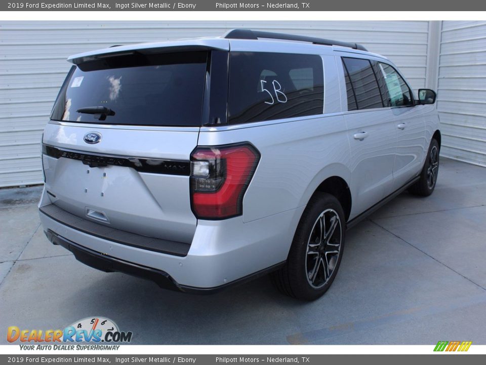 2019 Ford Expedition Limited Max Ingot Silver Metallic / Ebony Photo #9
