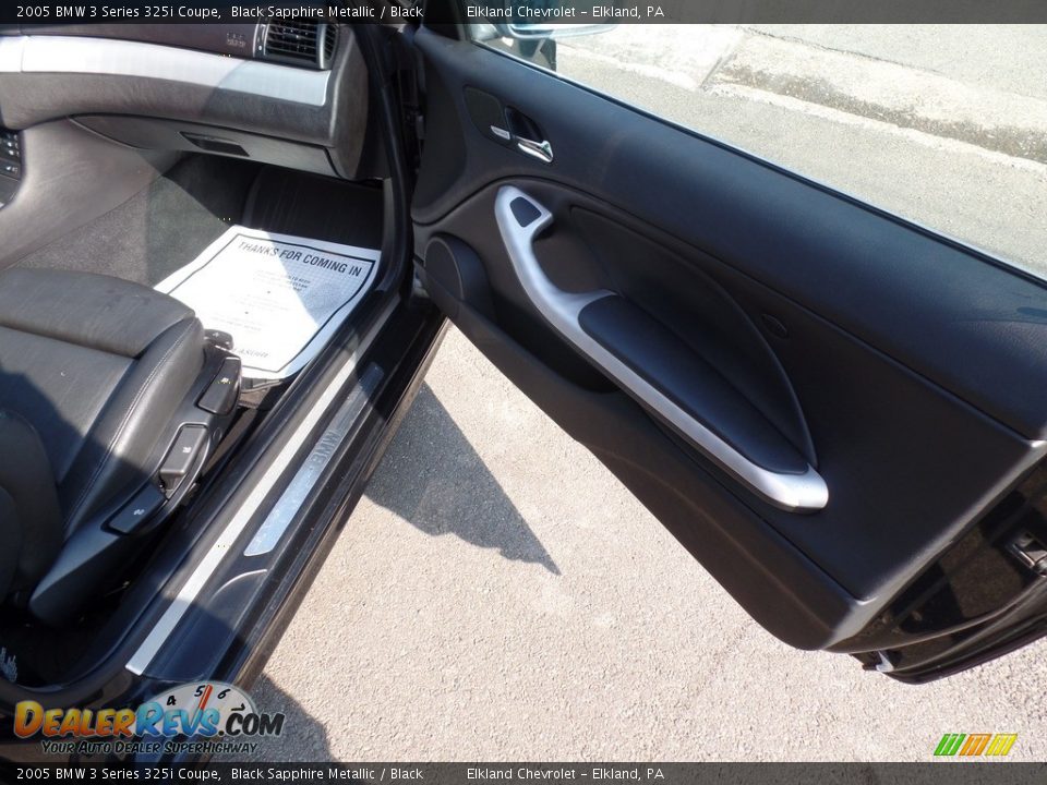 2005 BMW 3 Series 325i Coupe Black Sapphire Metallic / Black Photo #30