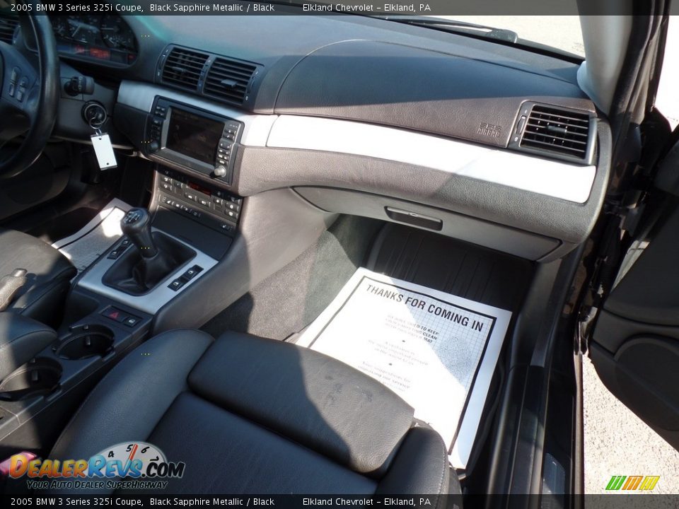 2005 BMW 3 Series 325i Coupe Black Sapphire Metallic / Black Photo #33