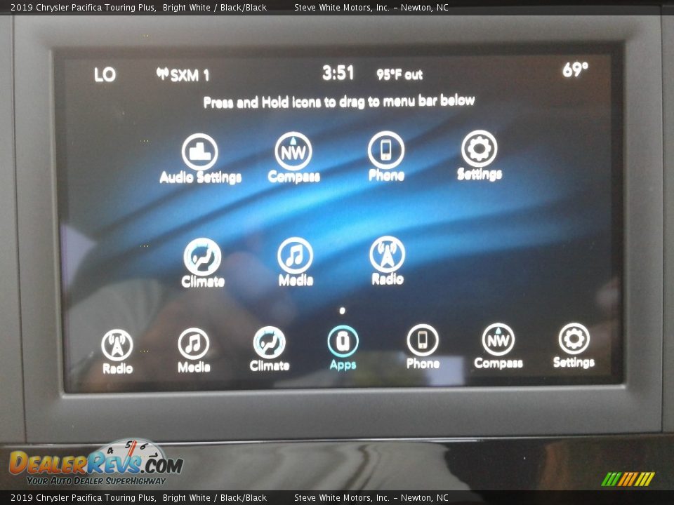 2019 Chrysler Pacifica Touring Plus Bright White / Black/Black Photo #27