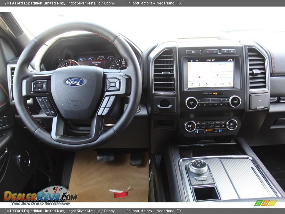 2019 Ford Expedition Limited Max Ingot Silver Metallic / Ebony Photo #23
