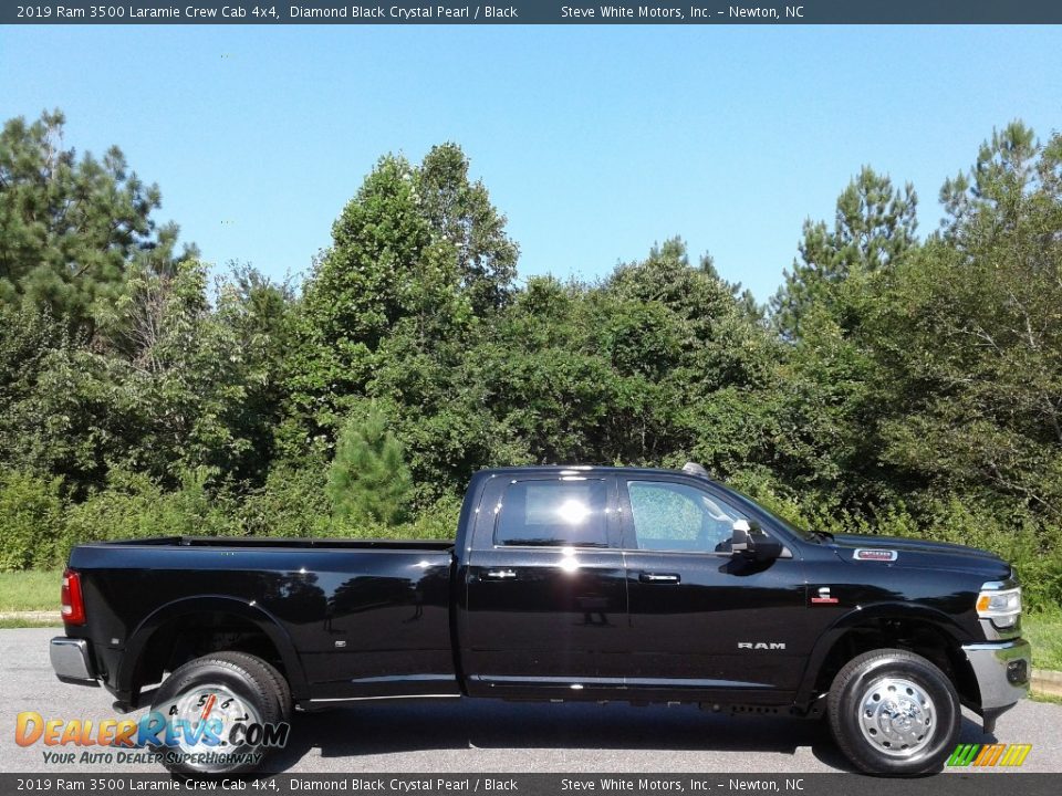 Diamond Black Crystal Pearl 2019 Ram 3500 Laramie Crew Cab 4x4 Photo #5