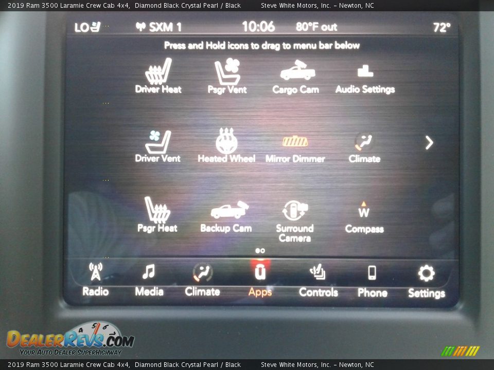 2019 Ram 3500 Laramie Crew Cab 4x4 Diamond Black Crystal Pearl / Black Photo #27
