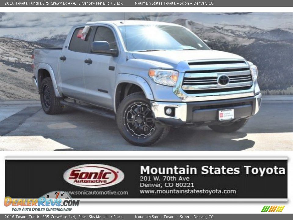 2016 Toyota Tundra SR5 CrewMax 4x4 Silver Sky Metallic / Black Photo #1