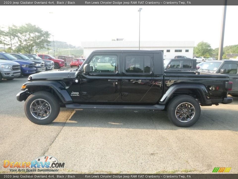 2020 Jeep Gladiator Overland 4x4 Black / Black Photo #2