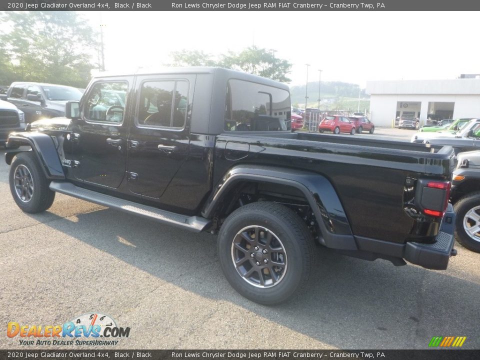 2020 Jeep Gladiator Overland 4x4 Black / Black Photo #3