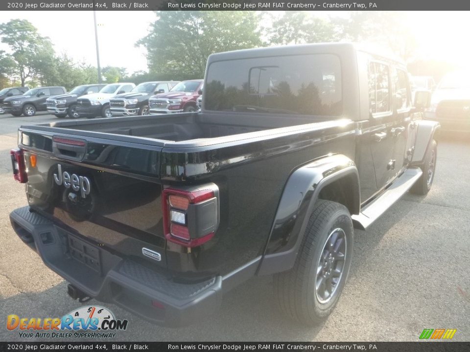 2020 Jeep Gladiator Overland 4x4 Black / Black Photo #5