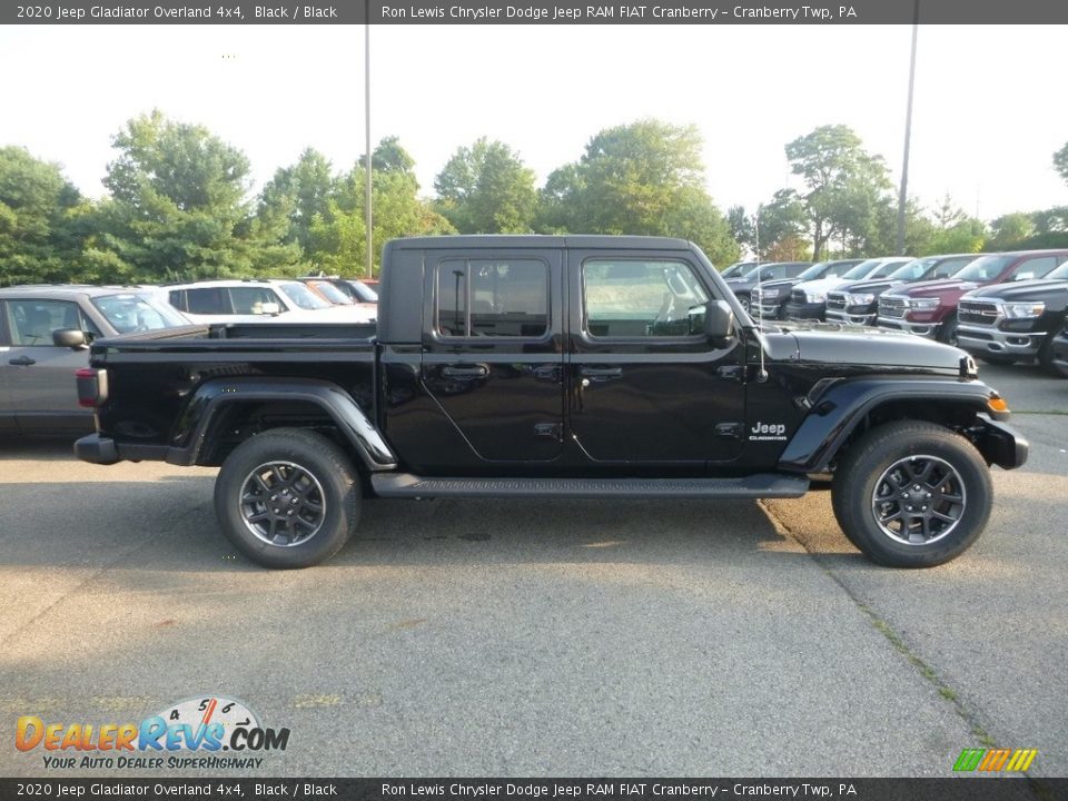 2020 Jeep Gladiator Overland 4x4 Black / Black Photo #6