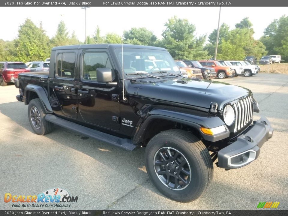 2020 Jeep Gladiator Overland 4x4 Black / Black Photo #7