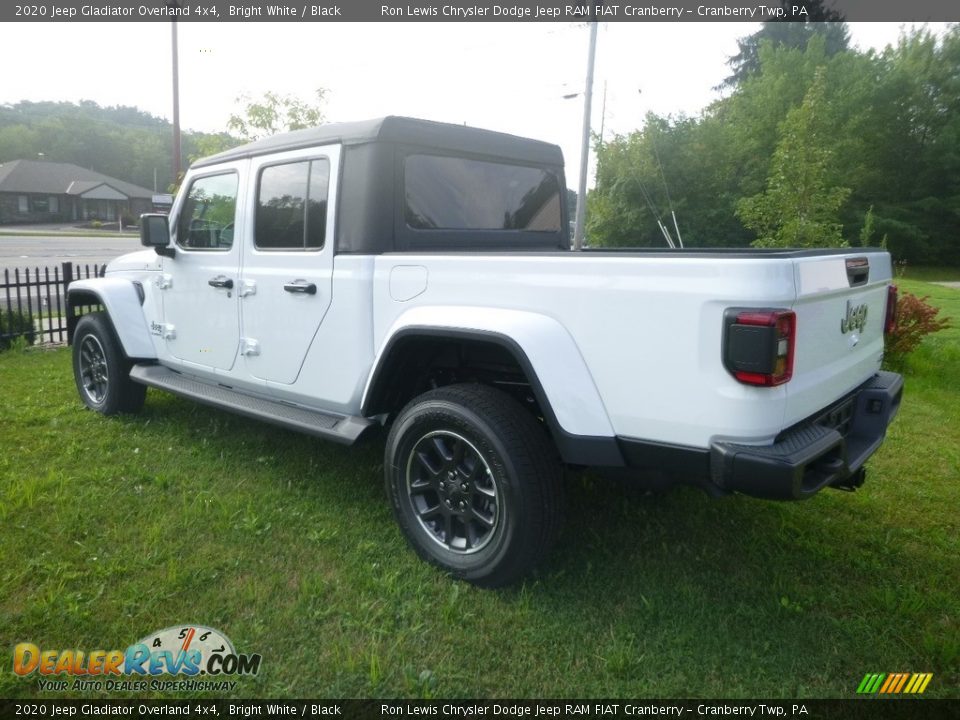 2020 Jeep Gladiator Overland 4x4 Bright White / Black Photo #3