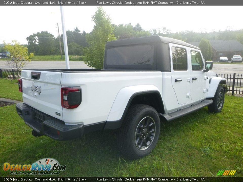 2020 Jeep Gladiator Overland 4x4 Bright White / Black Photo #5