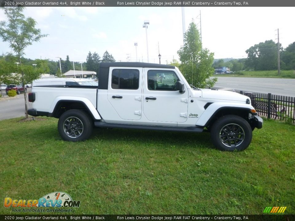 2020 Jeep Gladiator Overland 4x4 Bright White / Black Photo #6