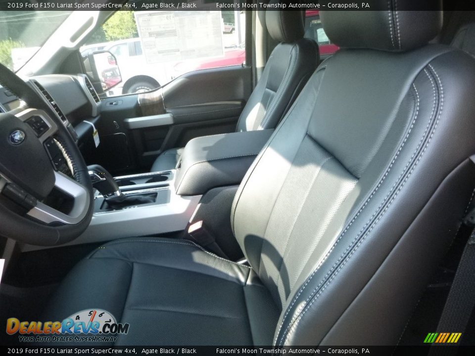 2019 Ford F150 Lariat Sport SuperCrew 4x4 Agate Black / Black Photo #8