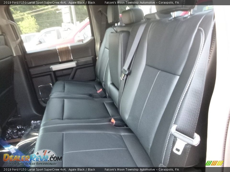 2019 Ford F150 Lariat Sport SuperCrew 4x4 Agate Black / Black Photo #9
