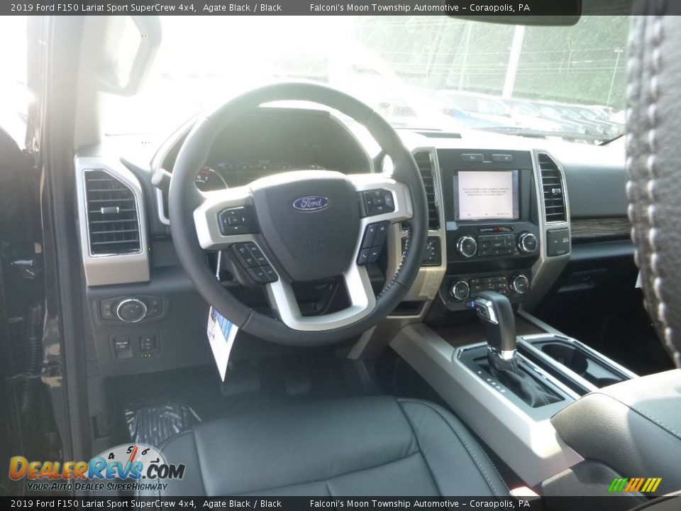 2019 Ford F150 Lariat Sport SuperCrew 4x4 Agate Black / Black Photo #10