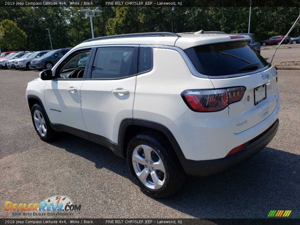 2019 Jeep Compass Latitude 4x4 White / Black Photo #4