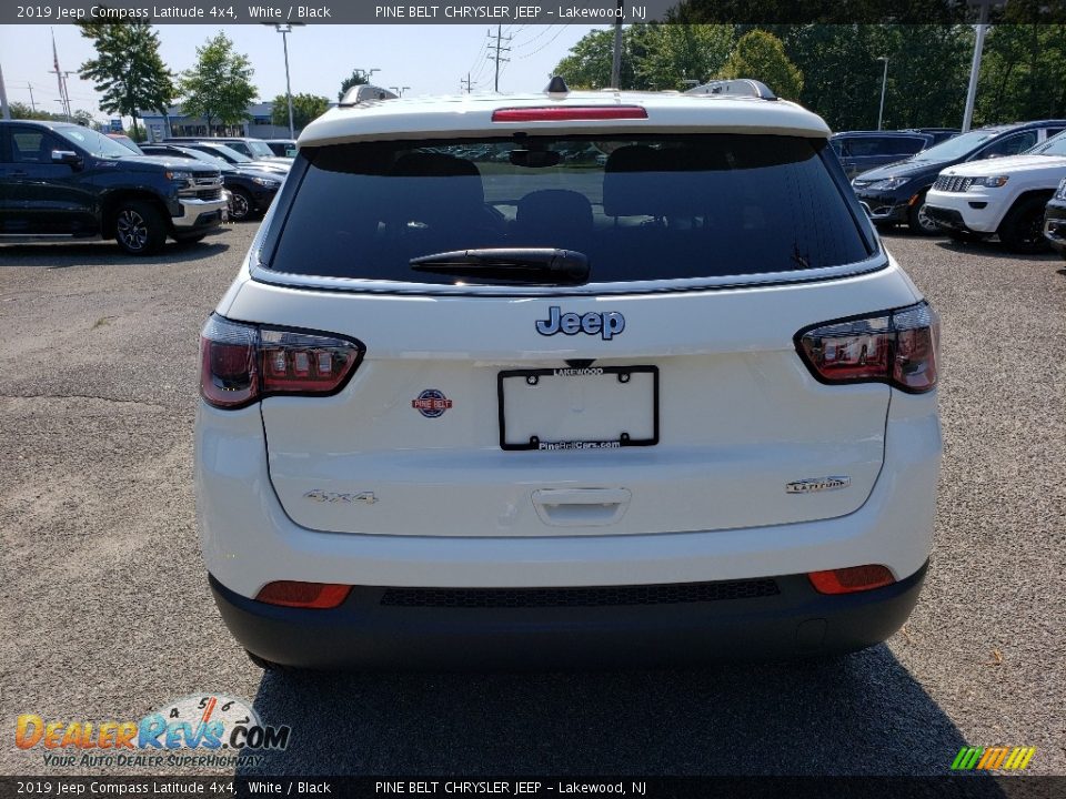 2019 Jeep Compass Latitude 4x4 White / Black Photo #5