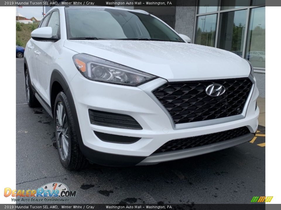 2019 Hyundai Tucson SEL AWD Winter White / Gray Photo #1