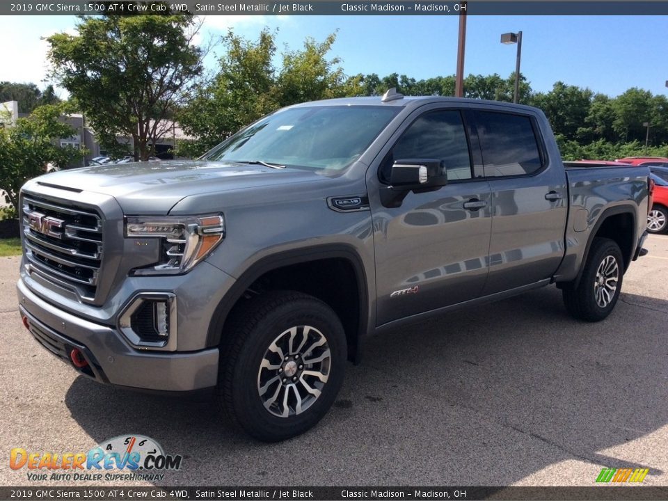 2019 GMC Sierra 1500 AT4 Crew Cab 4WD Satin Steel Metallic / Jet Black Photo #5