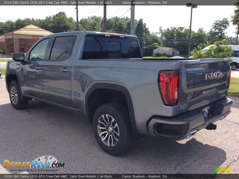 2019 GMC Sierra 1500 AT4 Crew Cab 4WD Satin Steel Metallic / Jet Black Photo #7