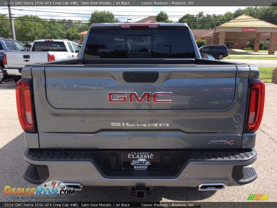 2019 GMC Sierra 1500 AT4 Crew Cab 4WD Satin Steel Metallic / Jet Black Photo #8