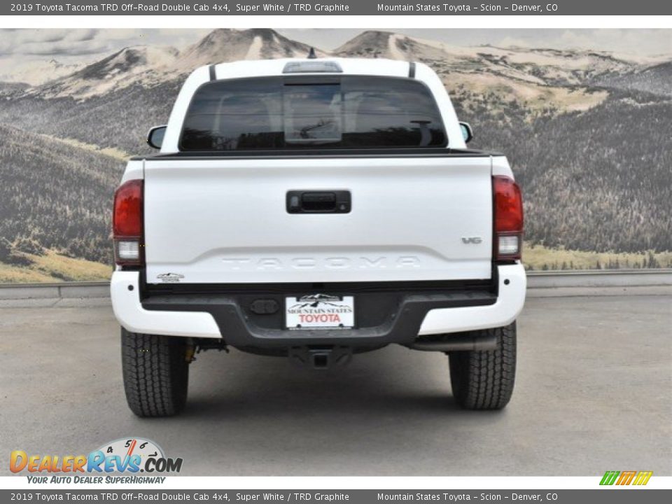 2019 Toyota Tacoma TRD Off-Road Double Cab 4x4 Super White / TRD Graphite Photo #4