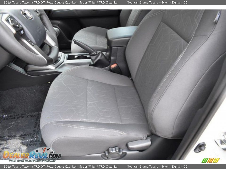 2019 Toyota Tacoma TRD Off-Road Double Cab 4x4 Super White / TRD Graphite Photo #6