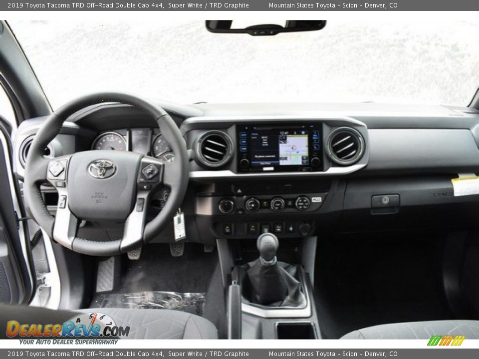 2019 Toyota Tacoma TRD Off-Road Double Cab 4x4 Super White / TRD Graphite Photo #7