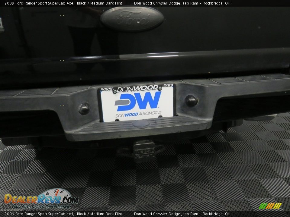 2009 Ford Ranger Sport SuperCab 4x4 Black / Medium Dark Flint Photo #13