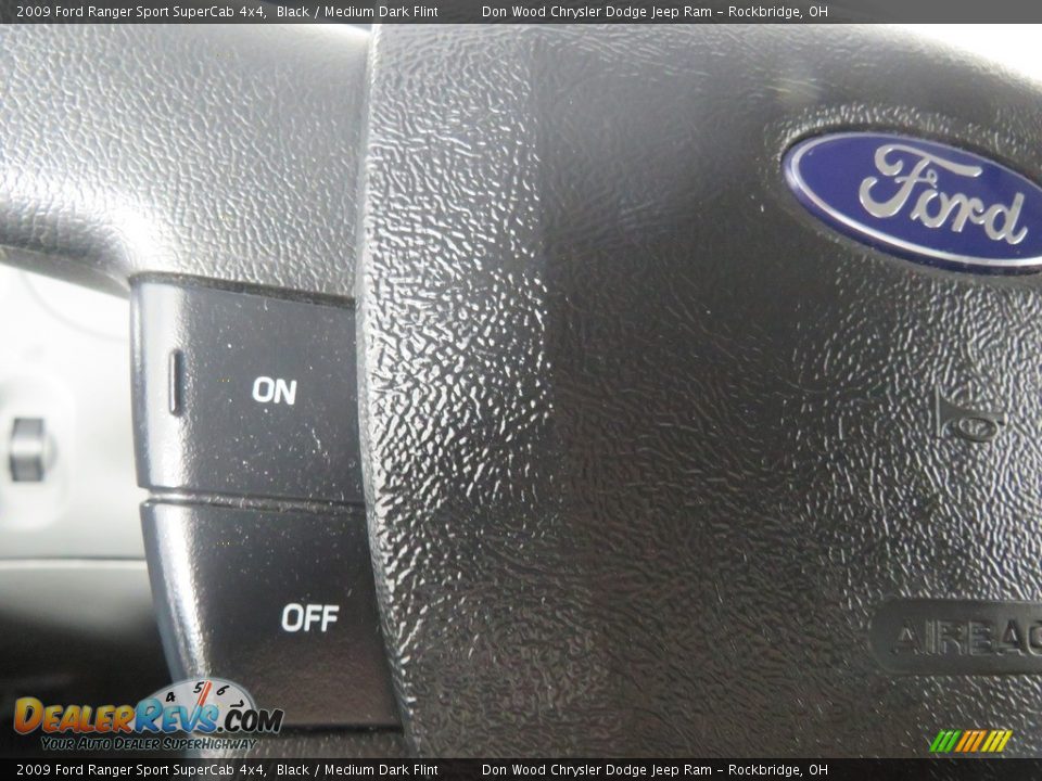 2009 Ford Ranger Sport SuperCab 4x4 Black / Medium Dark Flint Photo #24