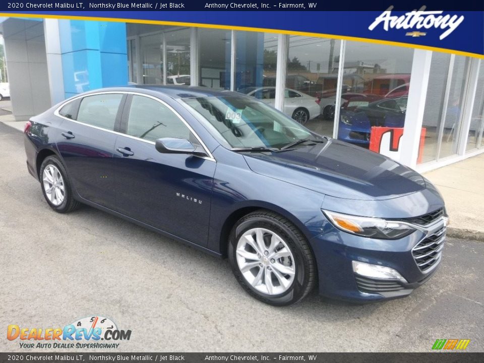 2020 Chevrolet Malibu LT Northsky Blue Metallic / Jet Black Photo #1