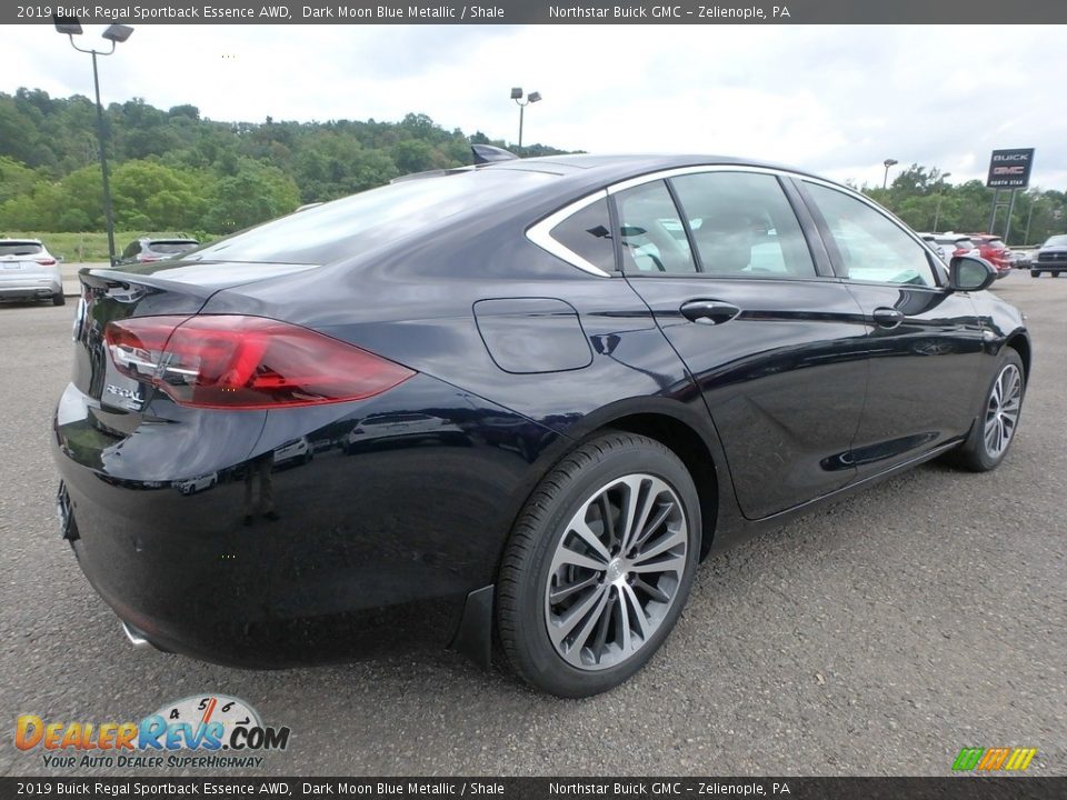 2019 Buick Regal Sportback Essence AWD Dark Moon Blue Metallic / Shale Photo #5