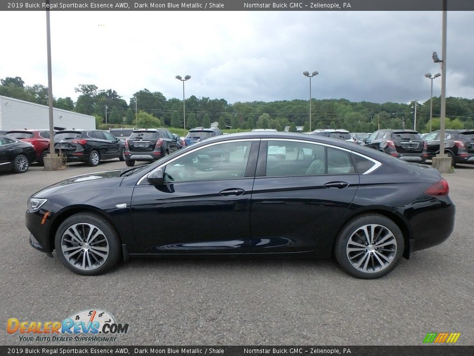 2019 Buick Regal Sportback Essence AWD Dark Moon Blue Metallic / Shale Photo #9