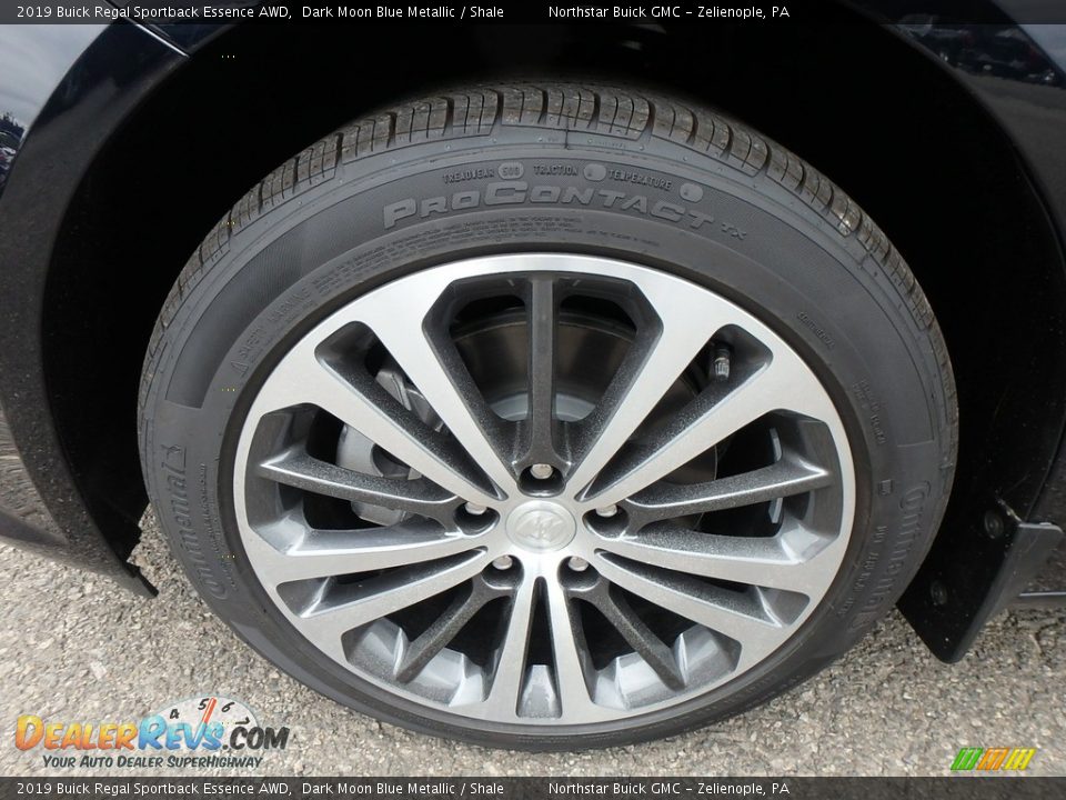 2019 Buick Regal Sportback Essence AWD Dark Moon Blue Metallic / Shale Photo #10