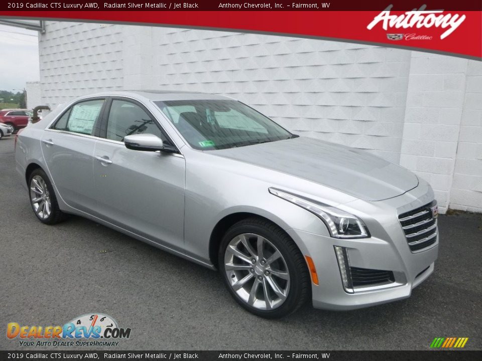2019 Cadillac CTS Luxury AWD Radiant Silver Metallic / Jet Black Photo #1