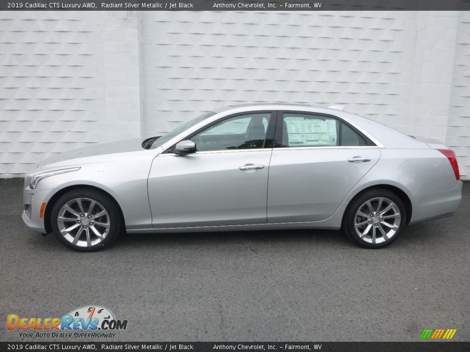 Radiant Silver Metallic 2019 Cadillac CTS Luxury AWD Photo #3