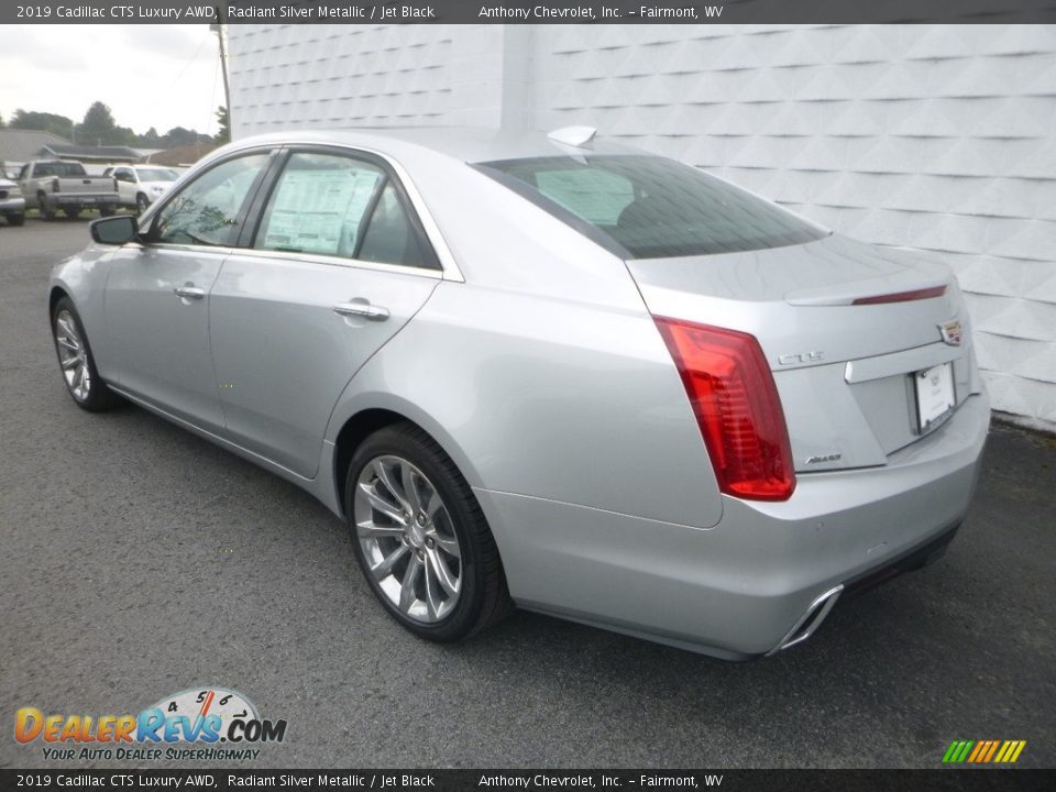 2019 Cadillac CTS Luxury AWD Radiant Silver Metallic / Jet Black Photo #6