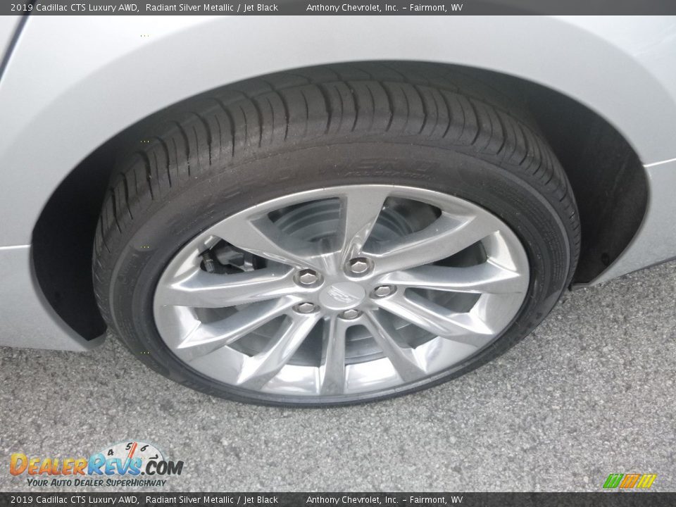 2019 Cadillac CTS Luxury AWD Radiant Silver Metallic / Jet Black Photo #7