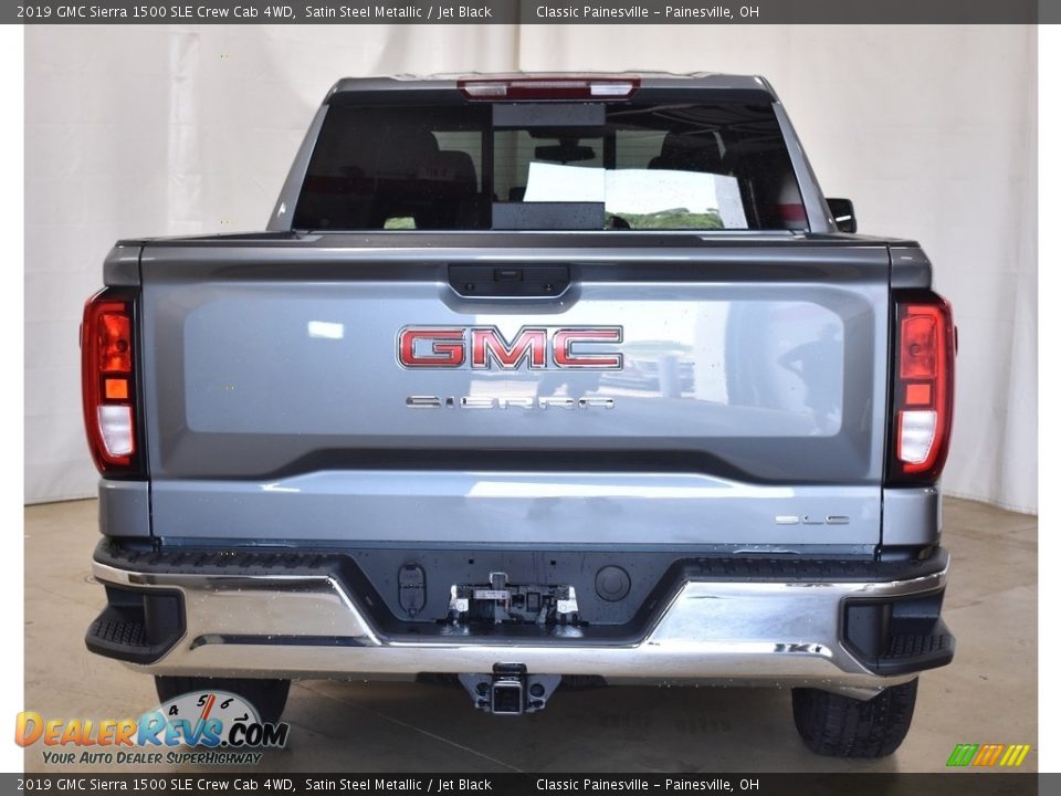 2019 GMC Sierra 1500 SLE Crew Cab 4WD Satin Steel Metallic / Jet Black Photo #3