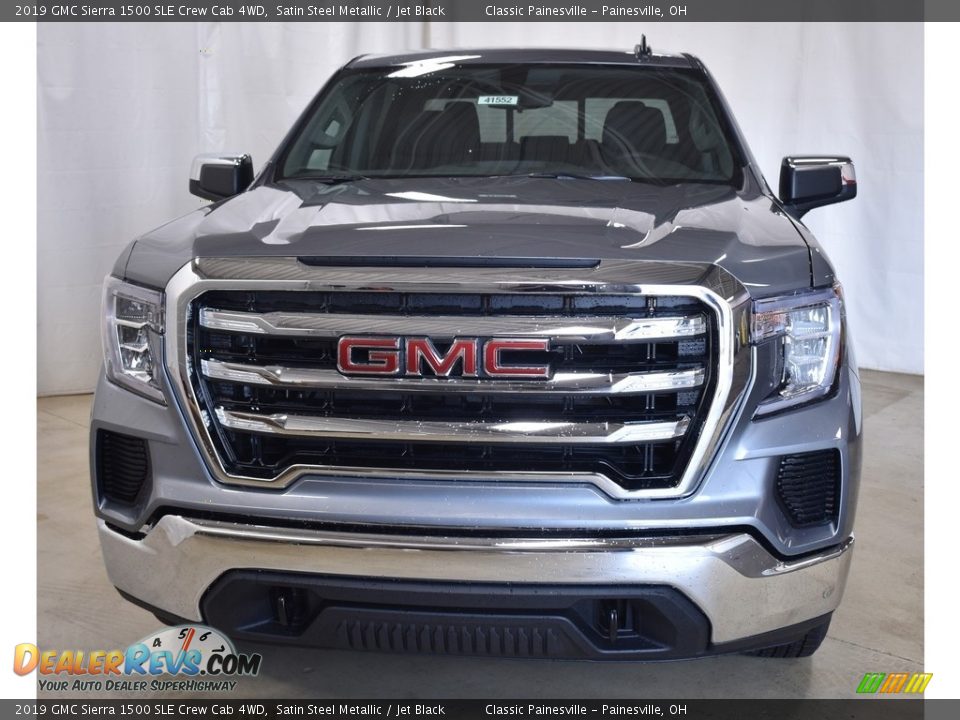 2019 GMC Sierra 1500 SLE Crew Cab 4WD Satin Steel Metallic / Jet Black Photo #4