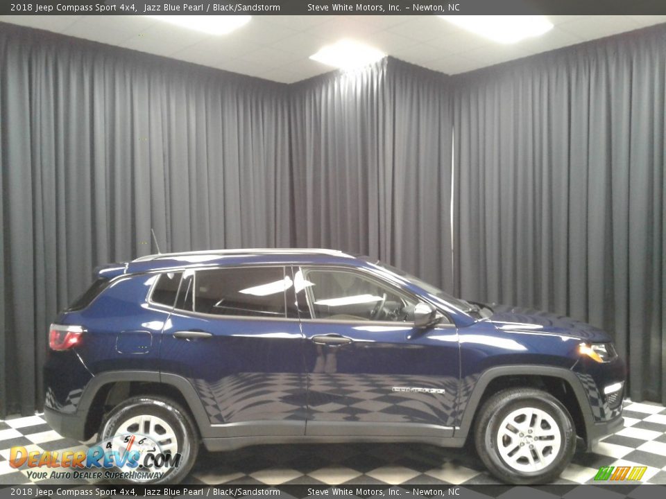 2018 Jeep Compass Sport 4x4 Jazz Blue Pearl / Black/Sandstorm Photo #5