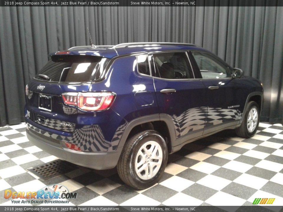 2018 Jeep Compass Sport 4x4 Jazz Blue Pearl / Black/Sandstorm Photo #6