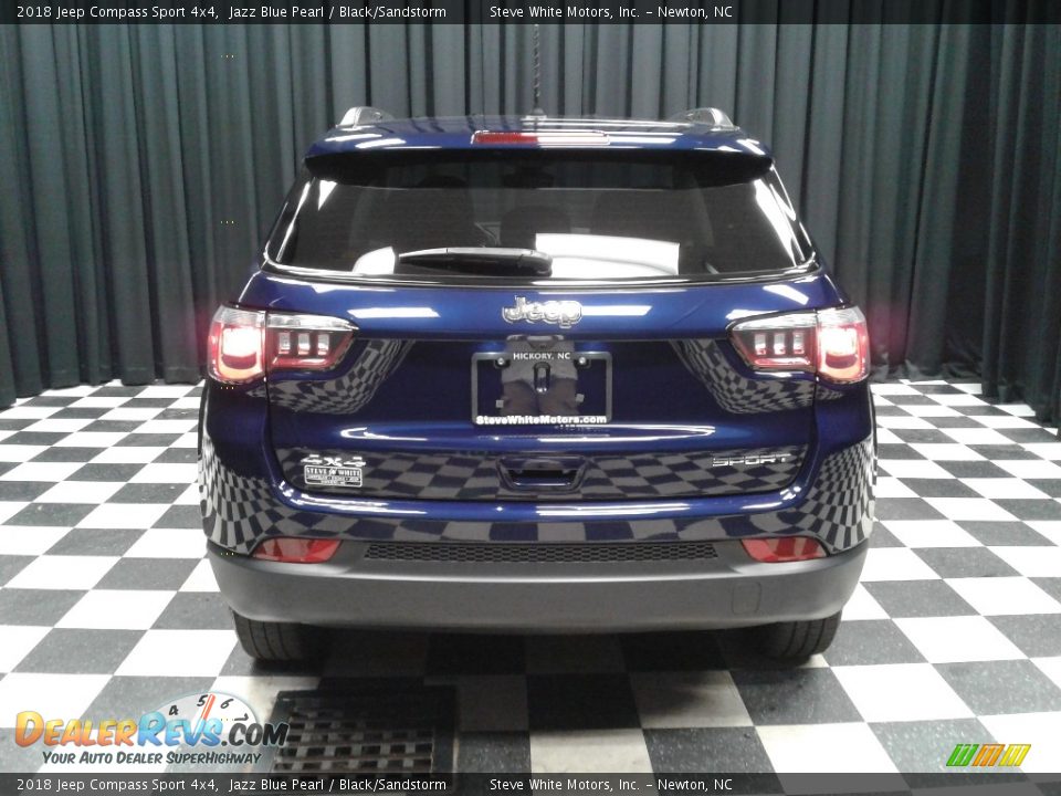 2018 Jeep Compass Sport 4x4 Jazz Blue Pearl / Black/Sandstorm Photo #7