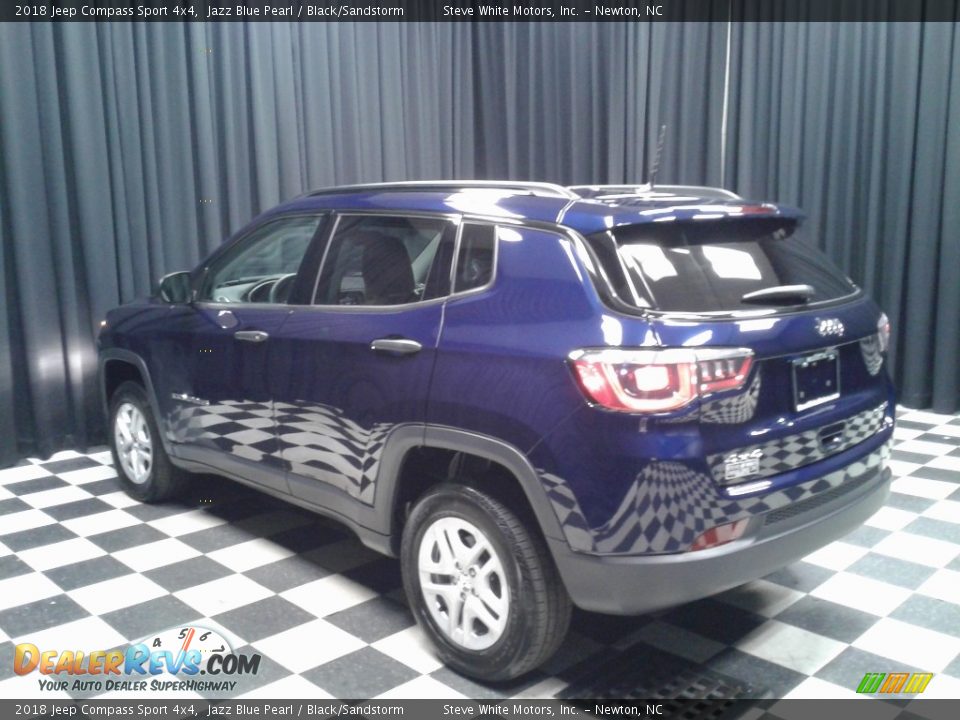 2018 Jeep Compass Sport 4x4 Jazz Blue Pearl / Black/Sandstorm Photo #8