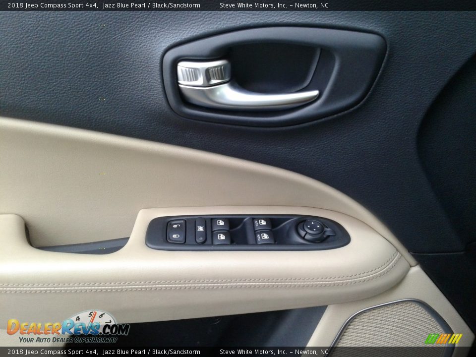 2018 Jeep Compass Sport 4x4 Jazz Blue Pearl / Black/Sandstorm Photo #9