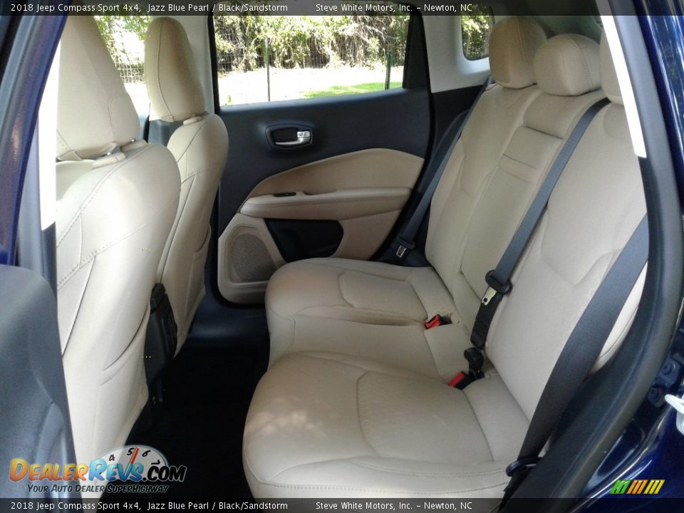 2018 Jeep Compass Sport 4x4 Jazz Blue Pearl / Black/Sandstorm Photo #11