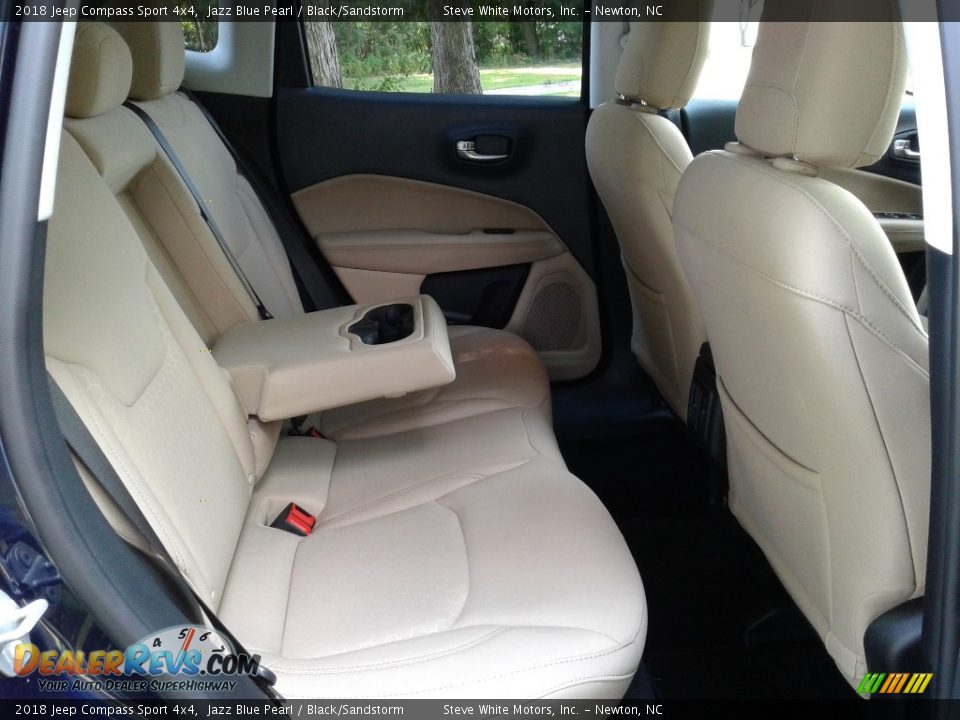 2018 Jeep Compass Sport 4x4 Jazz Blue Pearl / Black/Sandstorm Photo #13