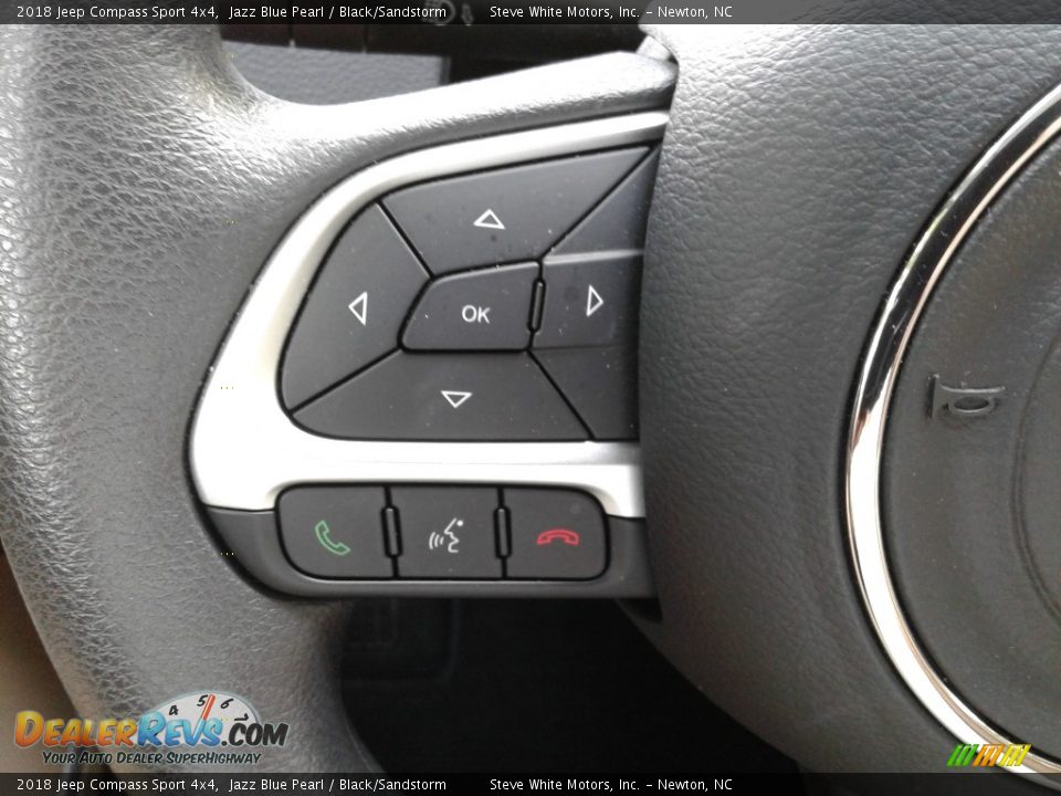 2018 Jeep Compass Sport 4x4 Jazz Blue Pearl / Black/Sandstorm Photo #16